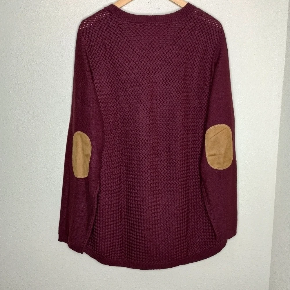 Lety & Me Josey Elbow Patch Sweater size 3X